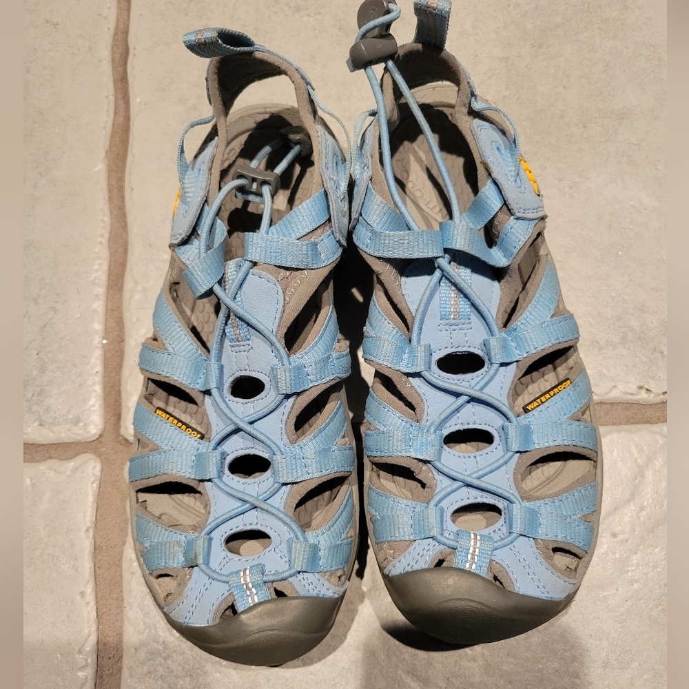 Keen Whisper Washable Waterproof Hiking Sandals Blue - Women's Size 6
